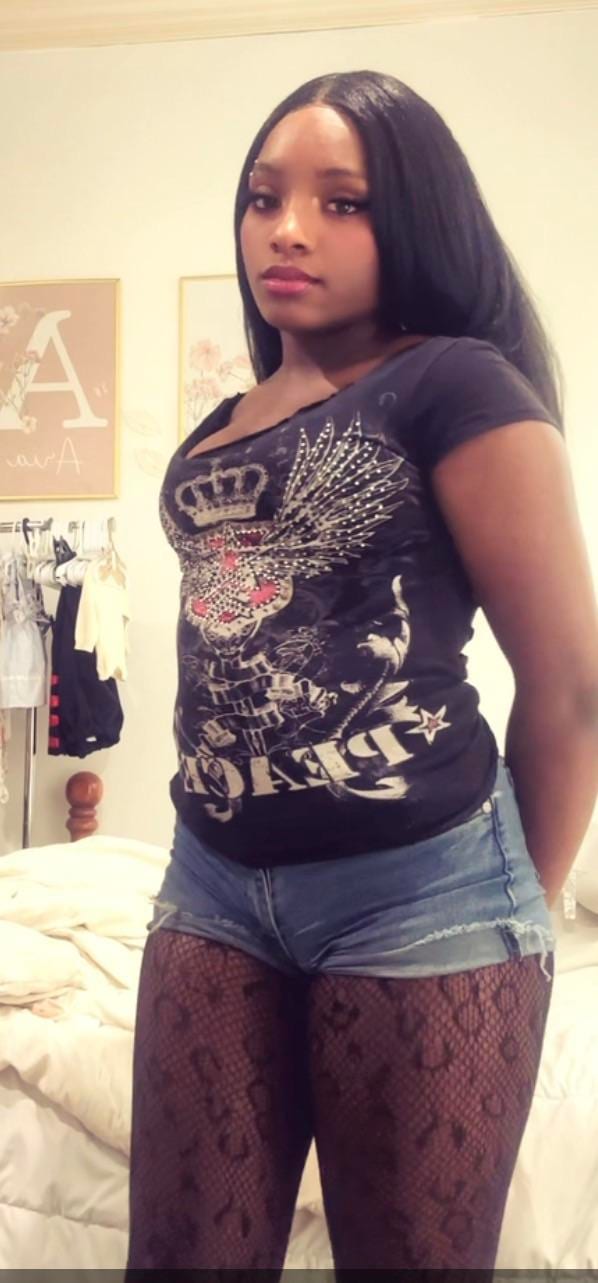 Girl with printed shirt 