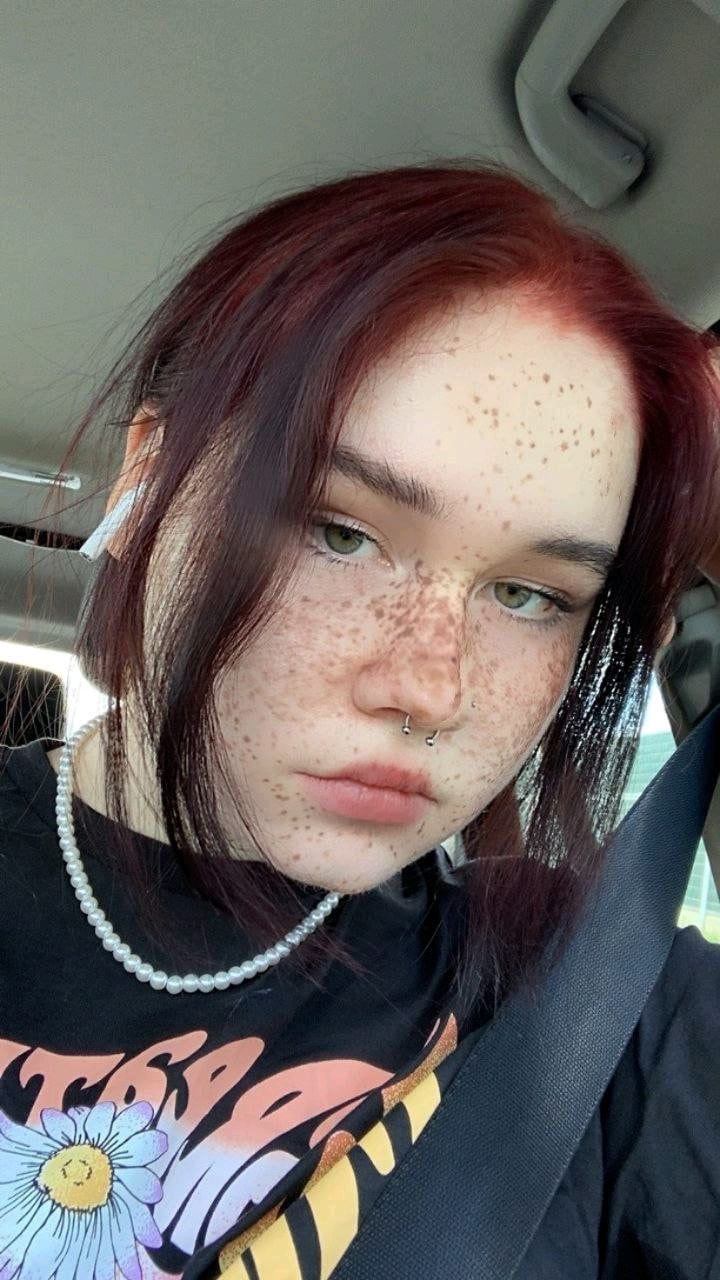 Girl with printed shirt 