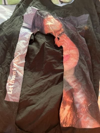 Ripped Tshirt printed 