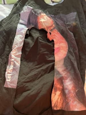 Ripped Tshirt printed 