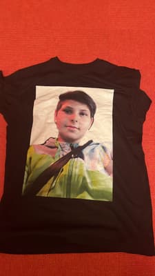 Joyce Alice printed on shirt 