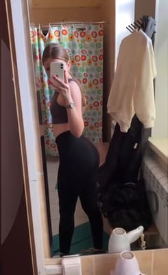 Girl ass leggings