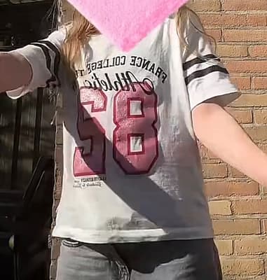 Printed Shirt caught wearing