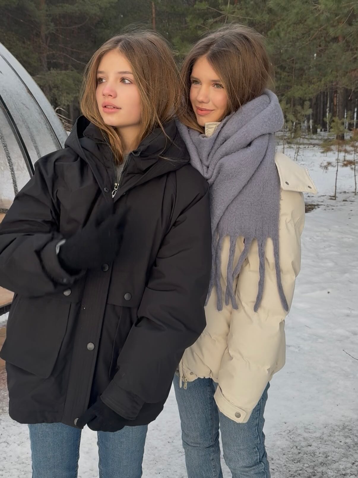 Запомни этот миг ✨ #wintertime #winter #atmosphere #sisters #sister