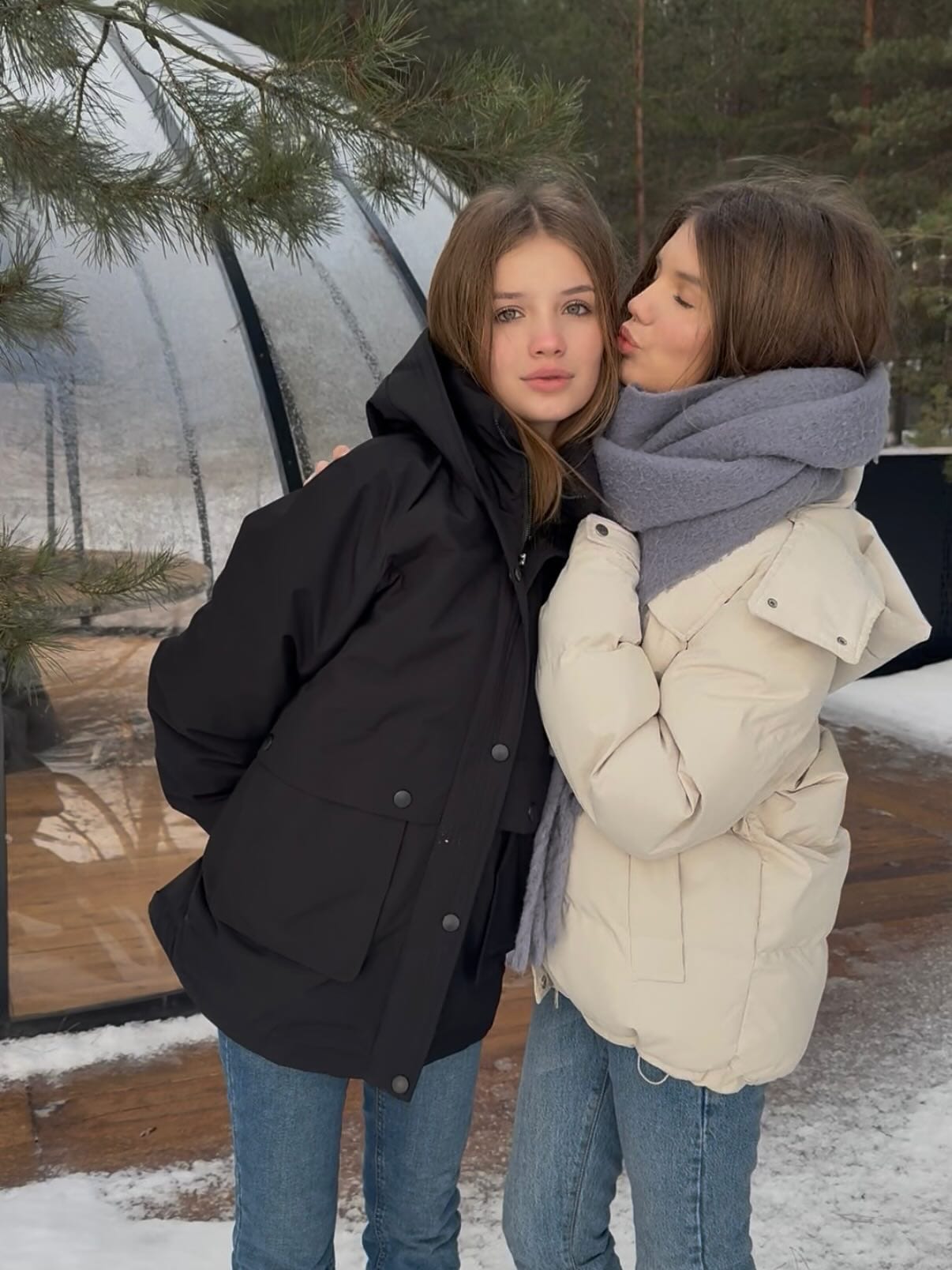 Запомни этот миг ✨ #wintertime #winter #atmosphere #sisters #sister