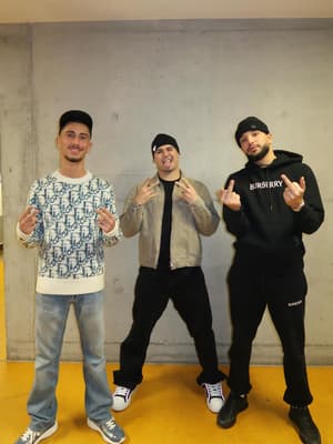 Ich Tanz im backstage mit Amo und Aymen