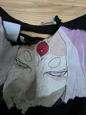 Ripped shirt anime 
