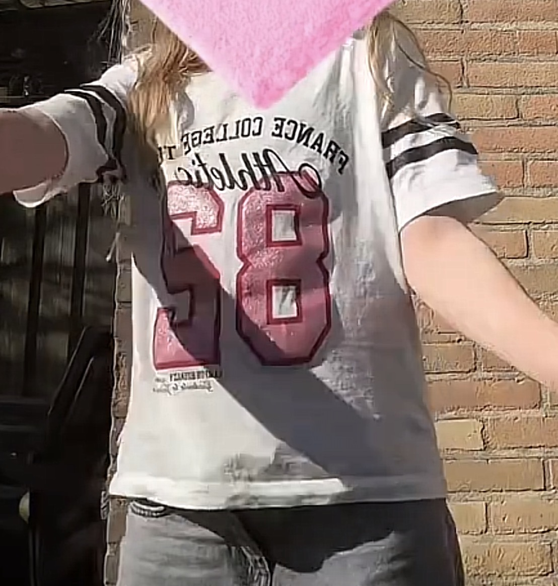 Printed Shirt caught wearing